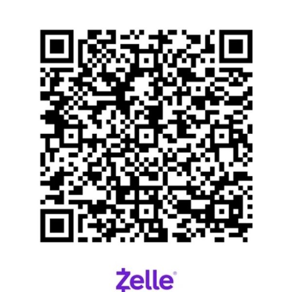 A QR code for Zelle payment service.