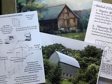 Landscape Drawing - Barns Home Tutorial