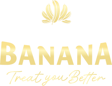 Golden Banana logo with slogan