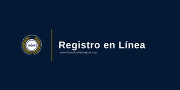 Online registration page for Facultad de Teología.