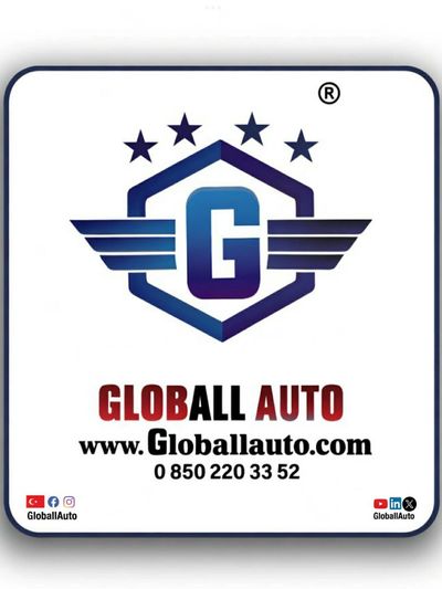 Logo of Globall Auto with a stylized G and wings under four stars.