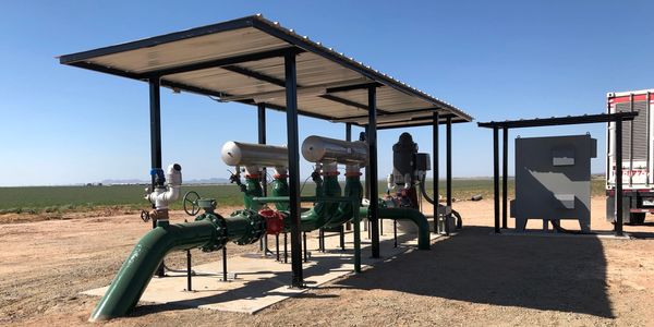 Filter station shade structure