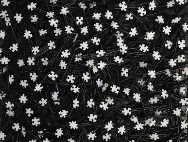 Original puzzle-constructed artwork, contemporary fine art built through fragmentation and unity 