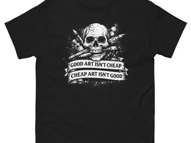 NGU ARTS wearable art T-shirt featuring original artwork by Xavier, contemporary artist streetwear