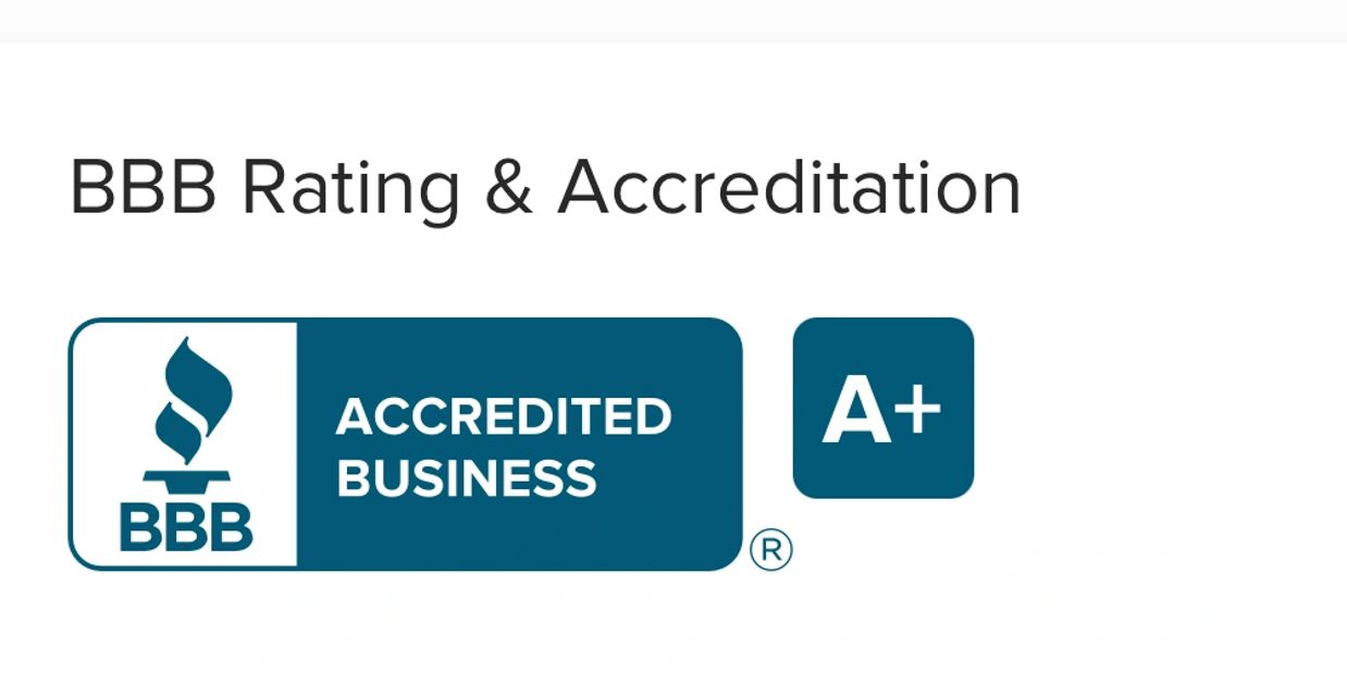 BBB Affiliation A+ Rated
40+ Years of Service  