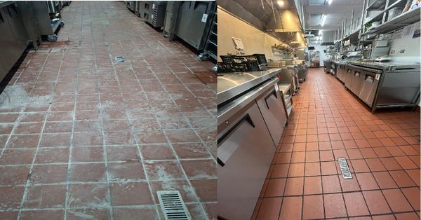 Limpieza técnica de cocina industrial y pisos para restaurantes comerciales en El Salvador