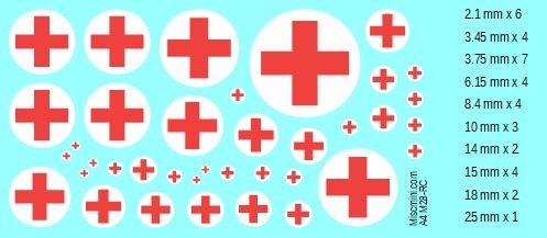 Red Cross decals