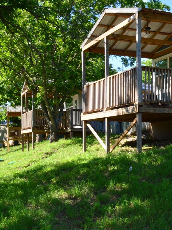 River front cabins available for rent on the Lampasas River