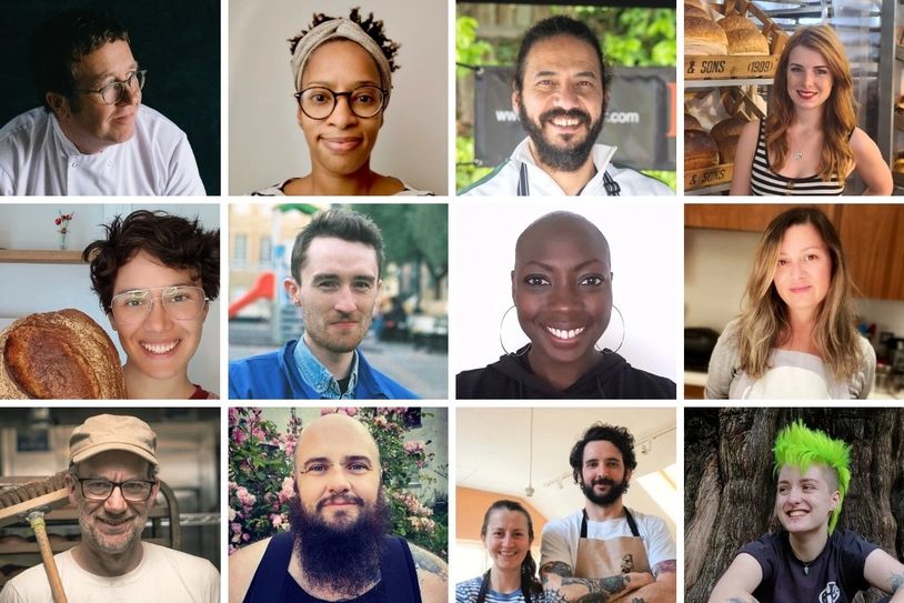 Photos of new 12 Real Bread Campaign Ambassadors for 2021/2022.
Montage © the Real Bread Campaign. 