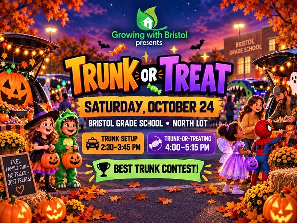 Halloween Trunk or Treat event on October 24 at Bristol Grade School.