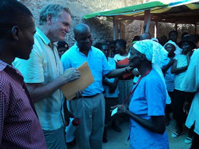 This old Haitian woman walked seven miles to learn about Wood for Haiti