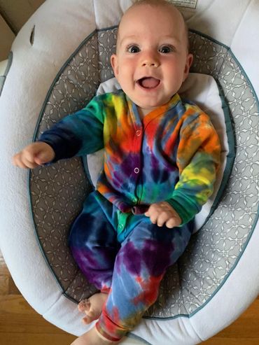 Tie dye Winter Jammie