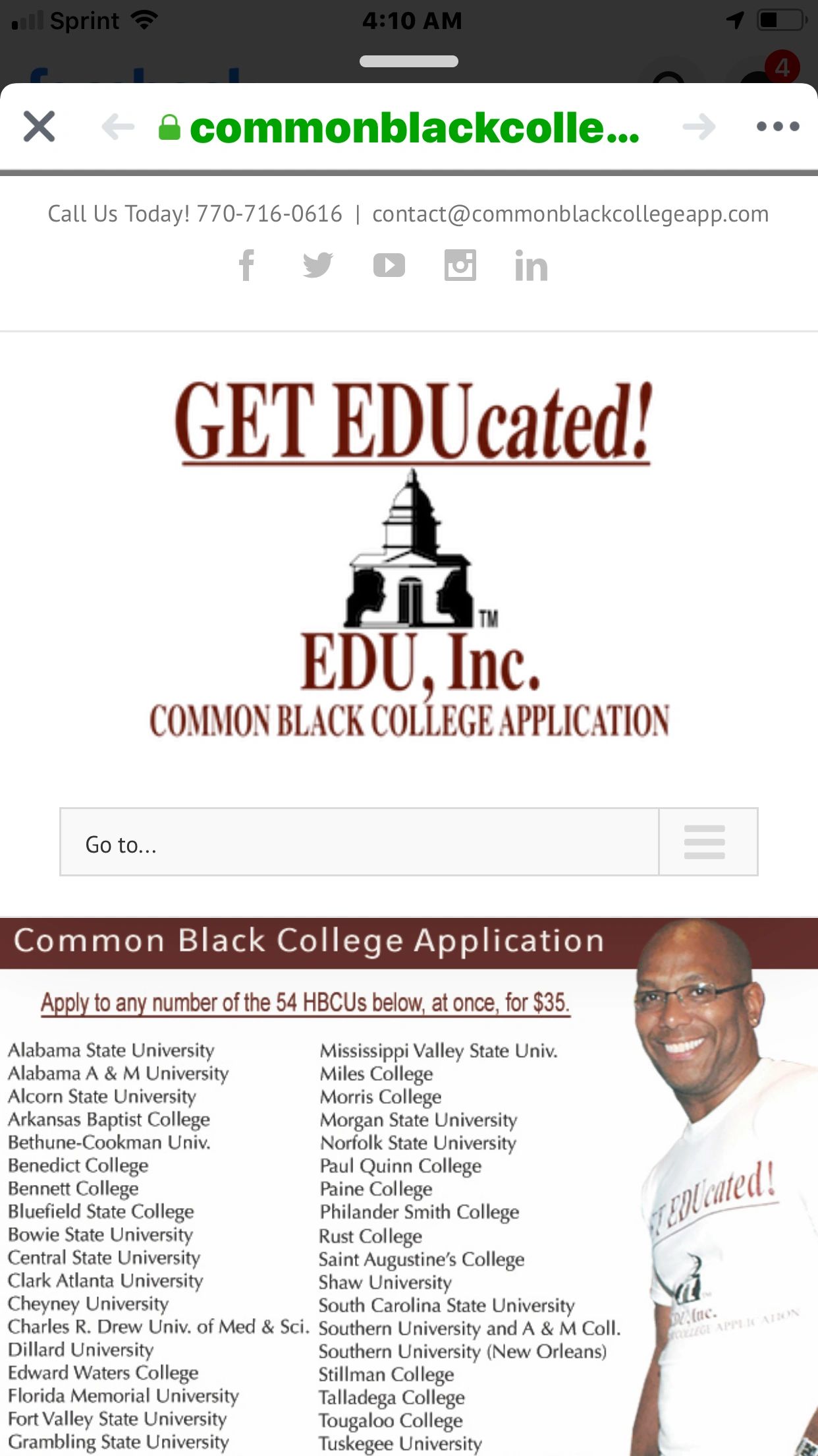 common black college application essay