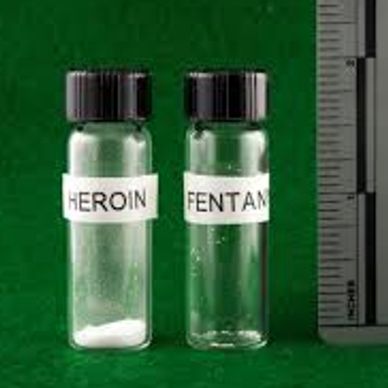 The amount of heroin vs. Fentanyl that would cause the average male to OD