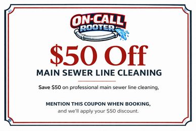 Professional main sewer line cleaning to remove buildup and restore proper flow—helping prevent back