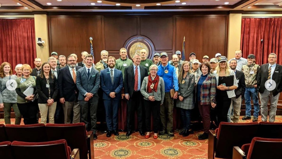 Governor Little met with IWF affiliate members.   Photo: Idaho Wildlife Federation