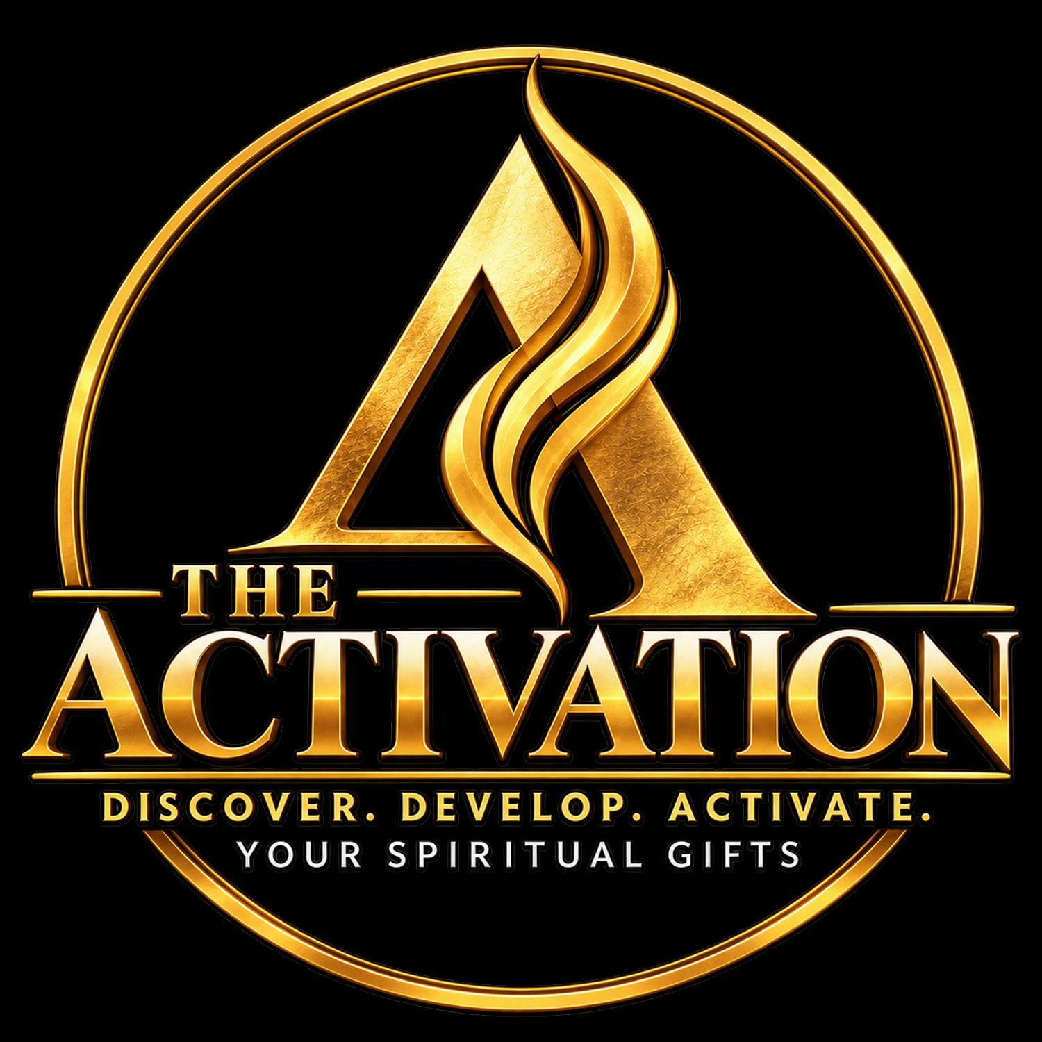 Golden logo with text 'The Activation' and a flame symbol.