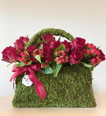 red flower bag
