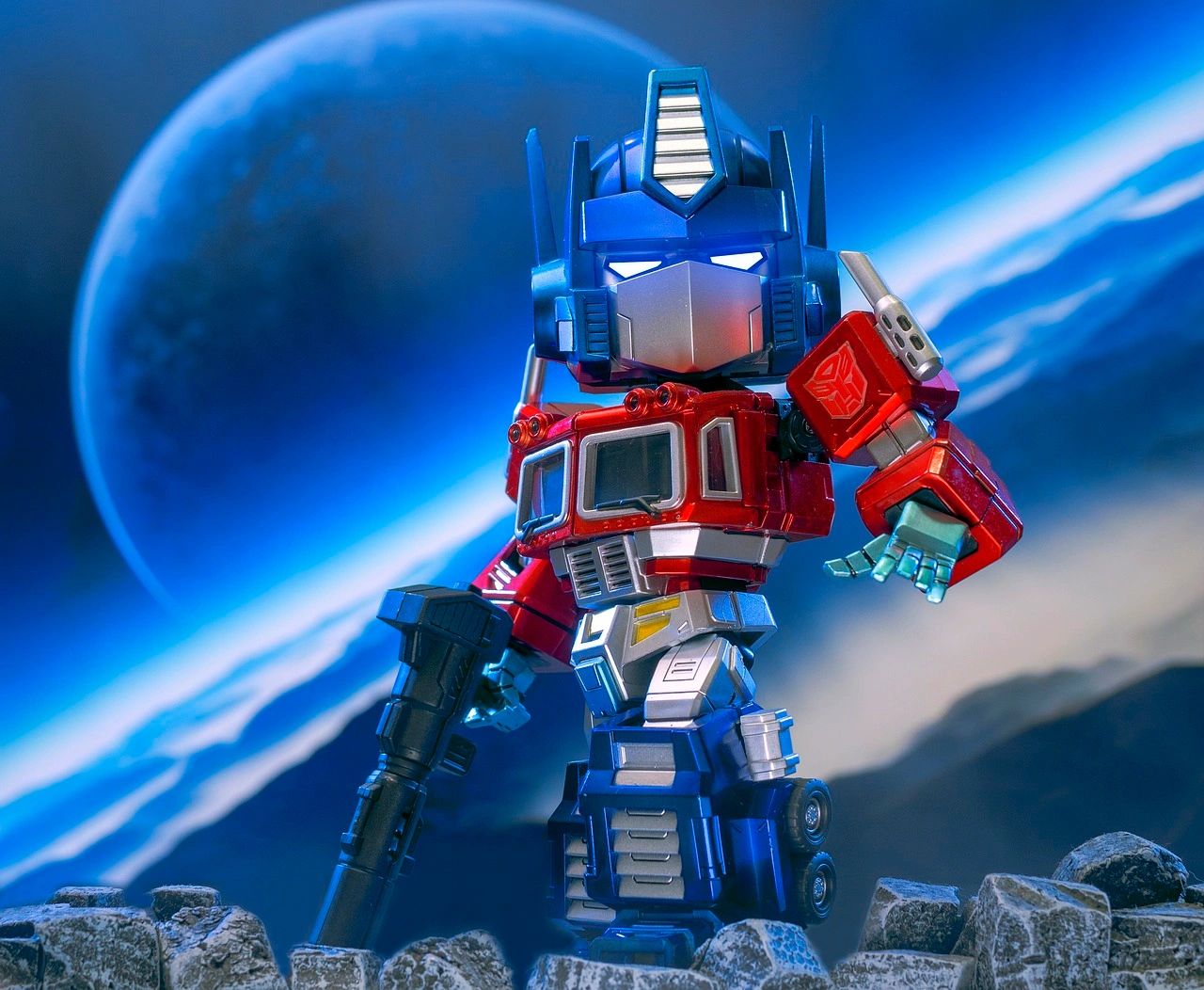 Stock image of Optimus Prime Transformers