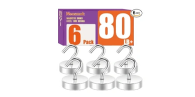 Magnetic hooks for stateroom