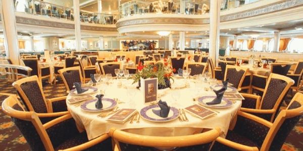 Main dining room on Royal Caribbean's Vision of the Seas in 2007