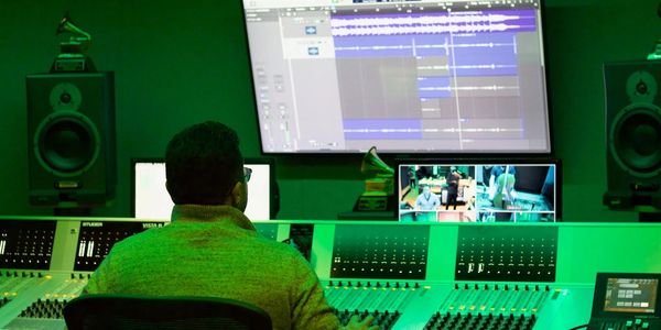 EdgarOnTheBeat in the studio working on a project