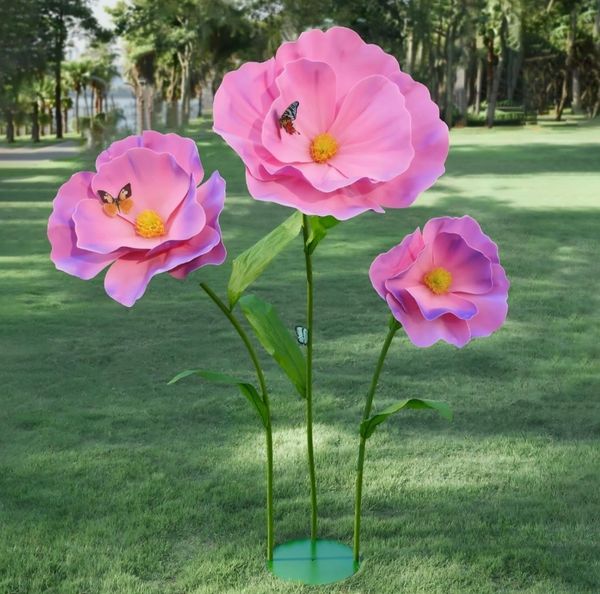 Large flower rentals available in Los Angeles and Santa Clarita. Giant purple poppy flower.