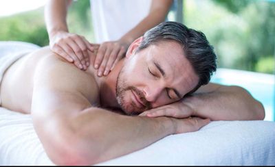 a man getting a massage