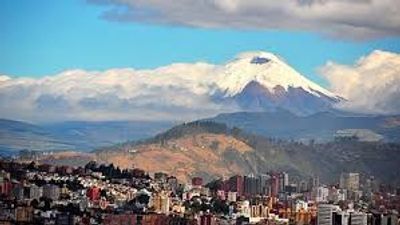 Quito, Ecuador, Andean foothills, ancient Incan city, Latin America, Volcano Pichincha, equator  