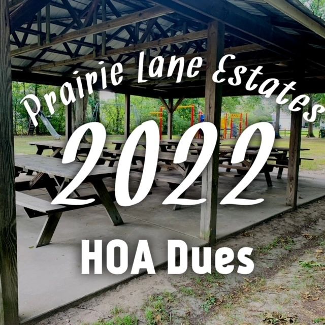 HOA Dues 2022 + 5 Late Fee