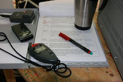 Photo of TV production script