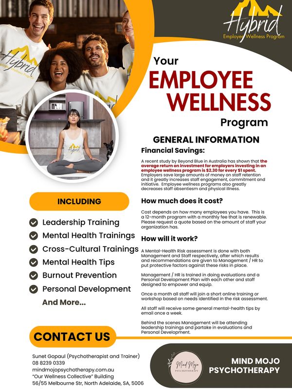 Summary of the Hybrid Employee Wellness Program benefits.