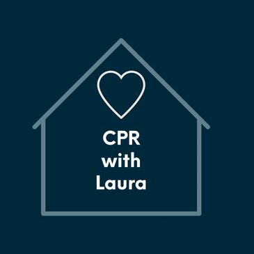 CPR with Laura logo.  The logo looks like the outline of a house.