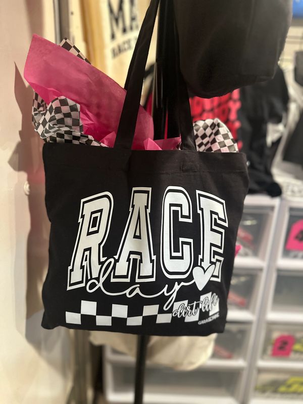 Checkered themed market bags for both our dirt life and drift life. 