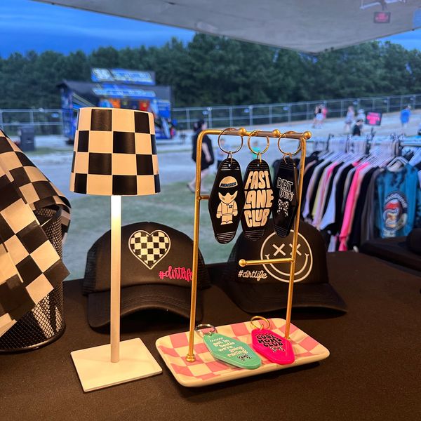 Fun retro style key chains... checkered style for both dirt life and drift life.