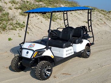 6 passenger golf cart rental in Corpus Christi on Padre Island