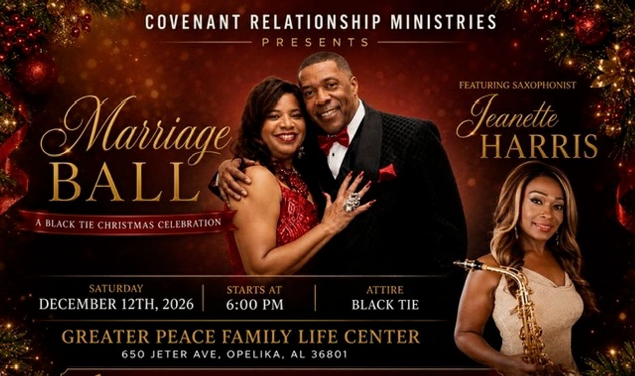 COVENANT RELATIONSHIP MINISTRIES 
                        PRESENTS
  2026 MARRIAGE BALL FEATURING
 S
