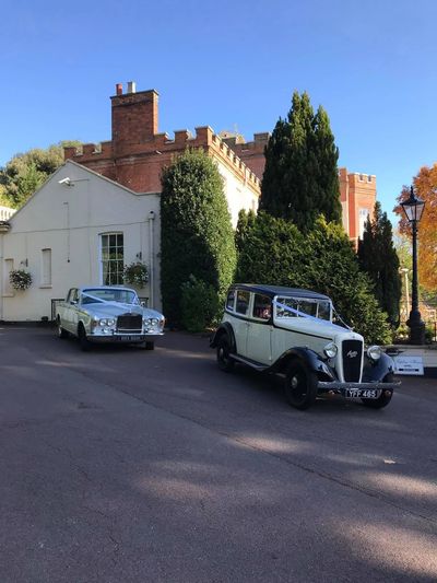 BRAY Wedding Cars. Pearl (1970 Rolls Royce Silver Shadow 1) and Doris (1935 Austin 12/6)