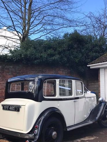 BRAY Wedding Cars. Doris (1935 Austin 12/6). Ready for a wedding.