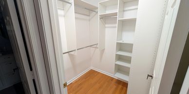 recently renovated closet