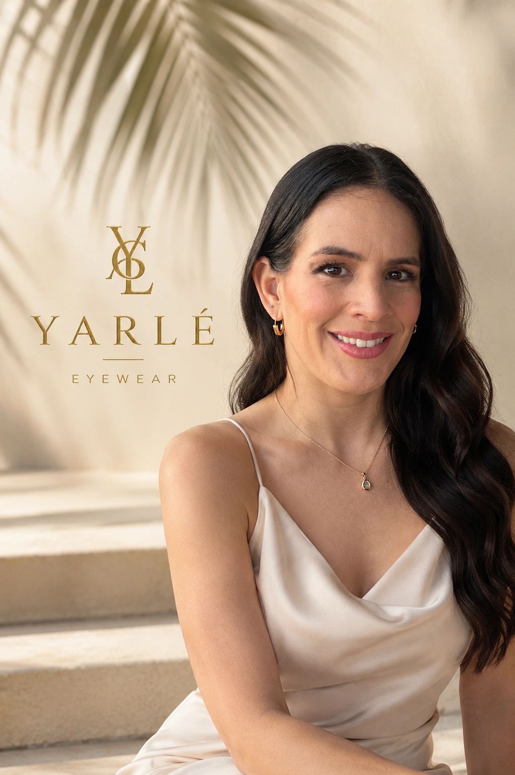 Founder portrait for YARLÉ Eyewear inspired by Puerto Rico luxury, elegance, and timeless resort sty