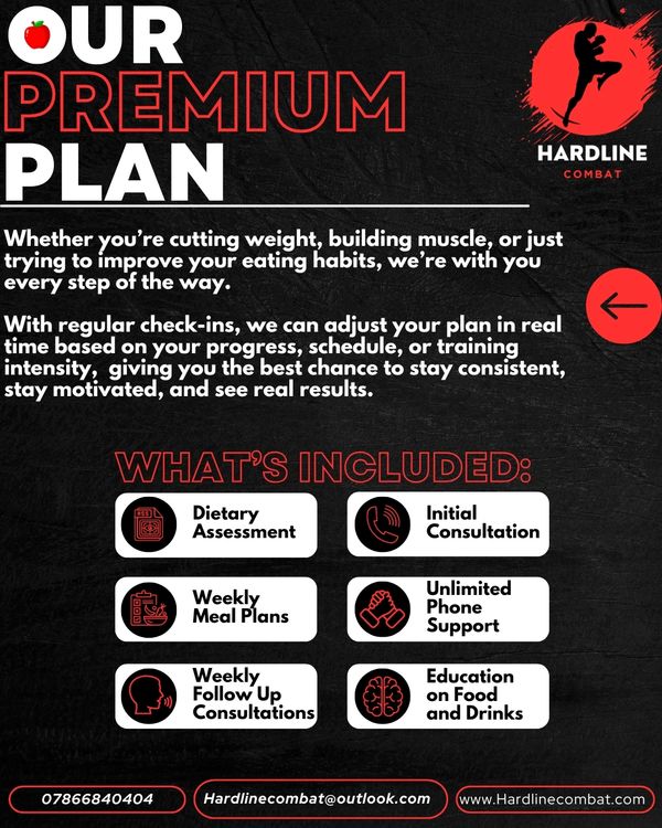 Hardline Combats Premium Nutrition Plan