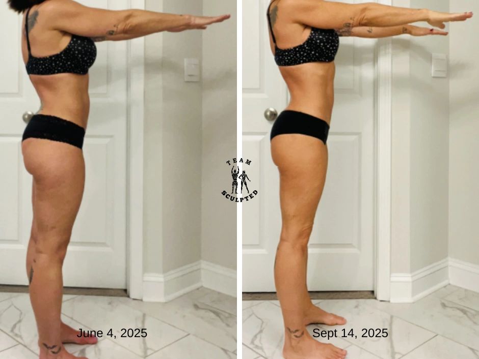 Client 3-month transformation