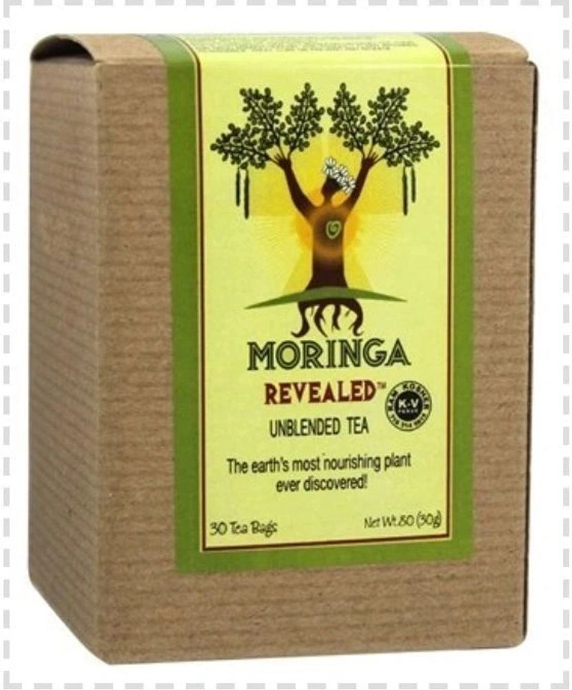 Box of Moringa Revealed unblended tea, a nourishing plant-based tea.