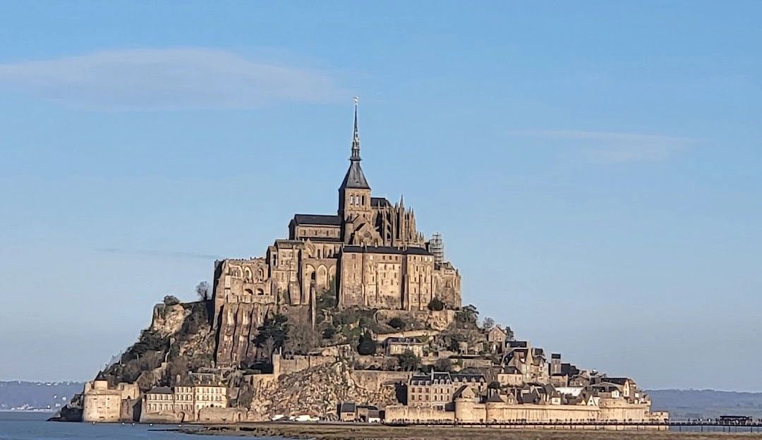 Mont Saint-Michel, a historic island commune with a stunning abbey.
