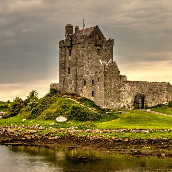 Blackrock Castle and observarory in Cork at sunset, Ireland