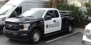 A Kinston Police department truck