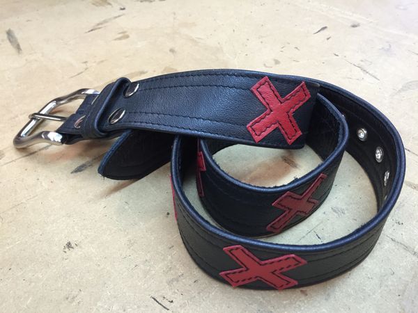 PUNKuture Leather Custom X Belt by Nikki Goldspink Sydney