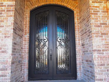 Double Wrought Iron Doors