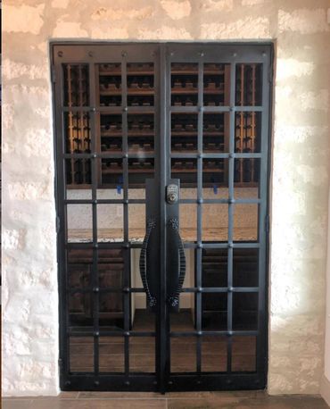 Double wine door